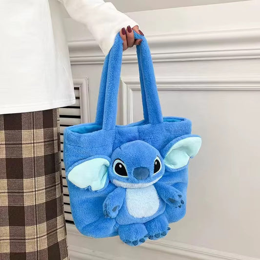 Disney Plush Stitch Travel Tote Bag