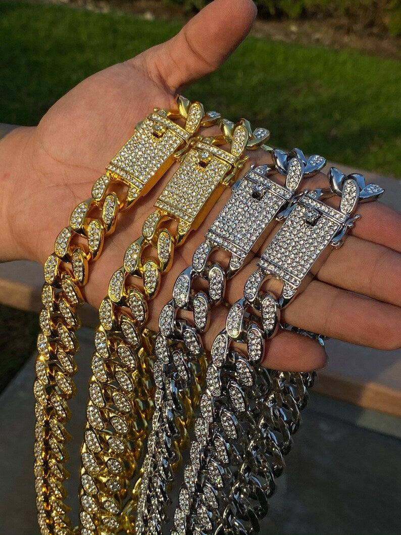 Miami Iced Cuban Links (Bracelets & Chains) 10mm