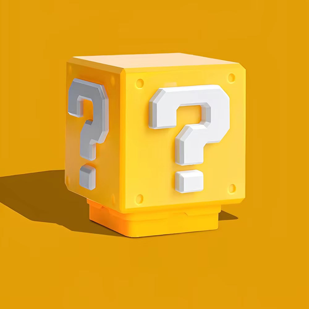 Mario Question Mark LED Night Lamp with Sound Effects