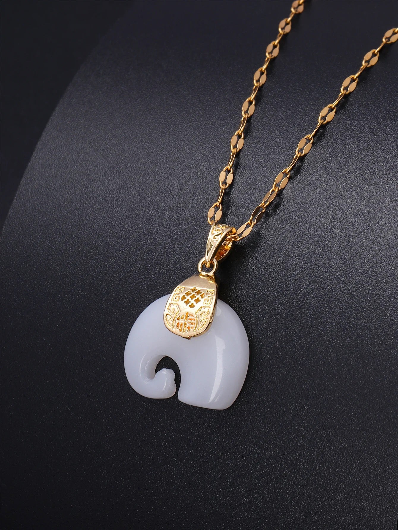 Elephant Jade Necklace