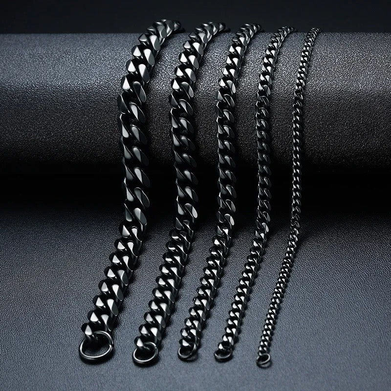 Stainless Steel Cuban Links Chains (22”)