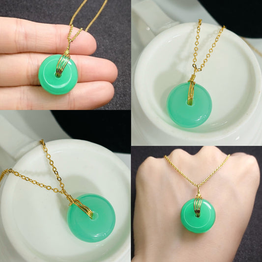 Jadeite Donut Necklace