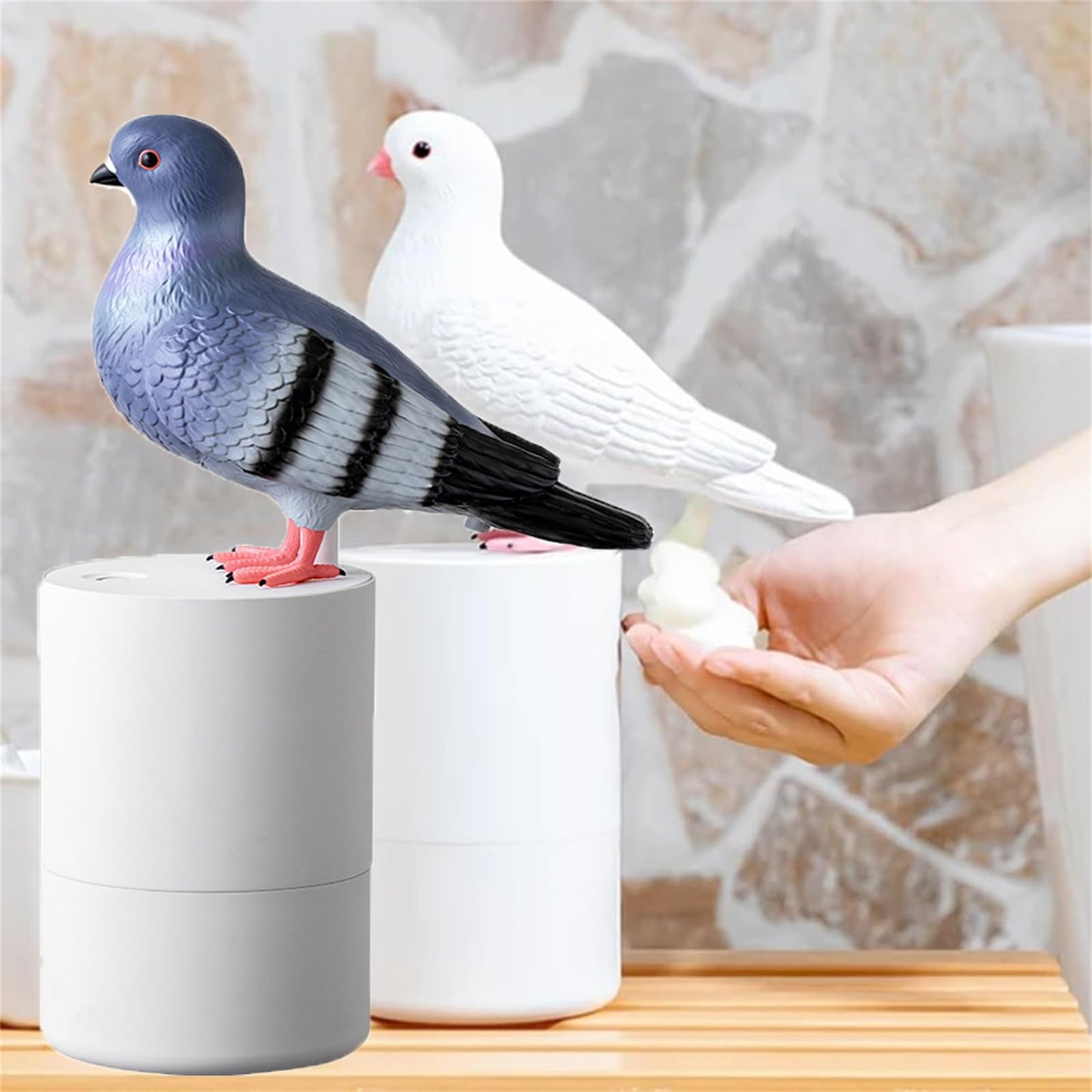 Multipurpose Pigeon Poop Automatic Dispenser for Soap / Hand Sanitizer/ Shampoo Etc.