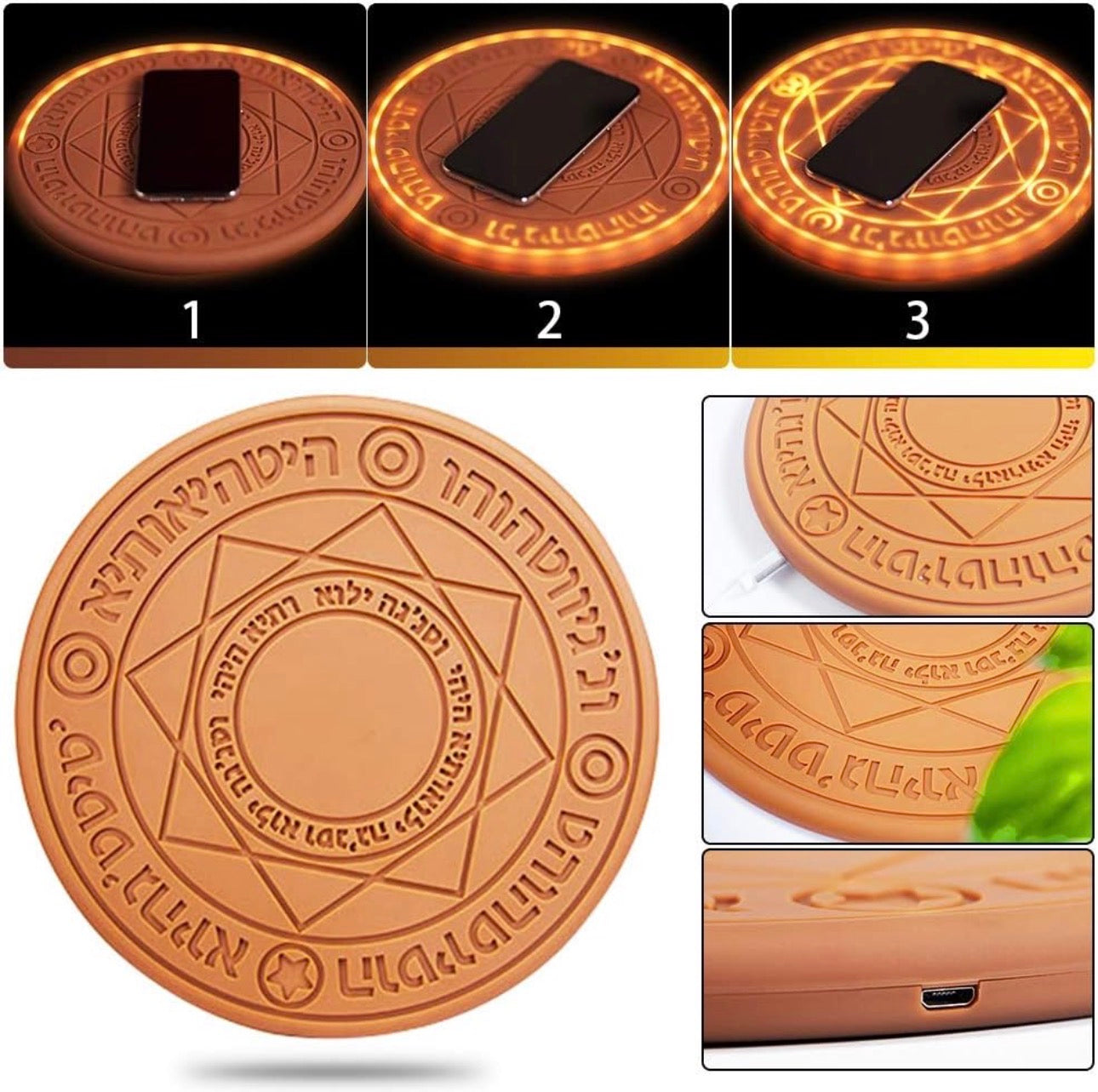 Doctor Strange Magic Array Wireless Charger Pad,10w Qi Fast Slim Wireless Charging Pad