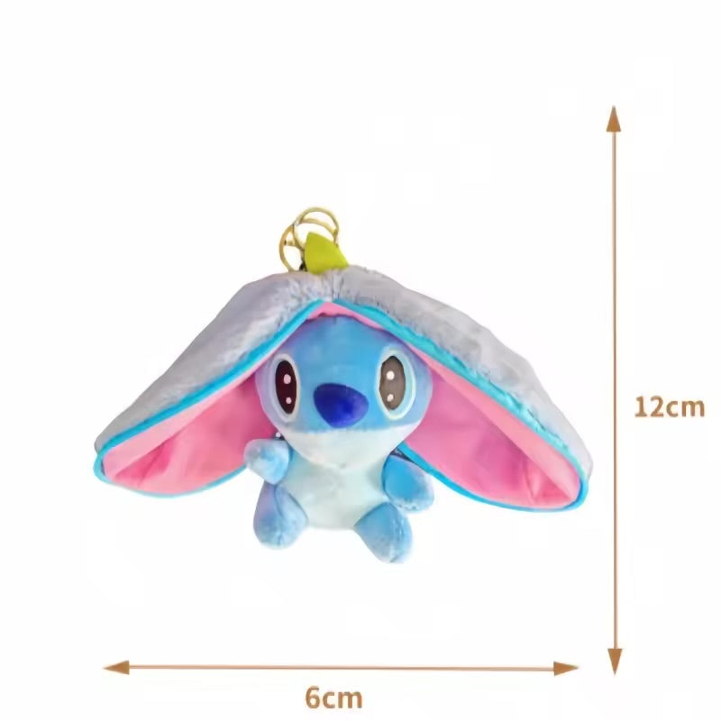 Mini Surprise Stitch in Pouch Unzip Keychain
