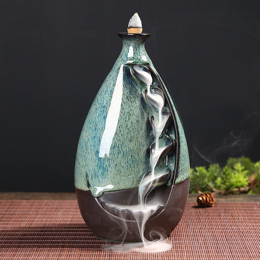 Back-Flow Incense Holder + 10 Free Incense Cones