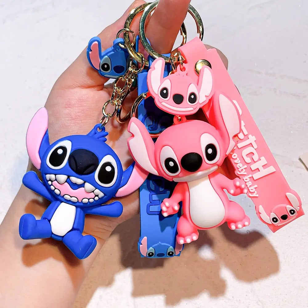 Stitch & Angel Adorable keychains