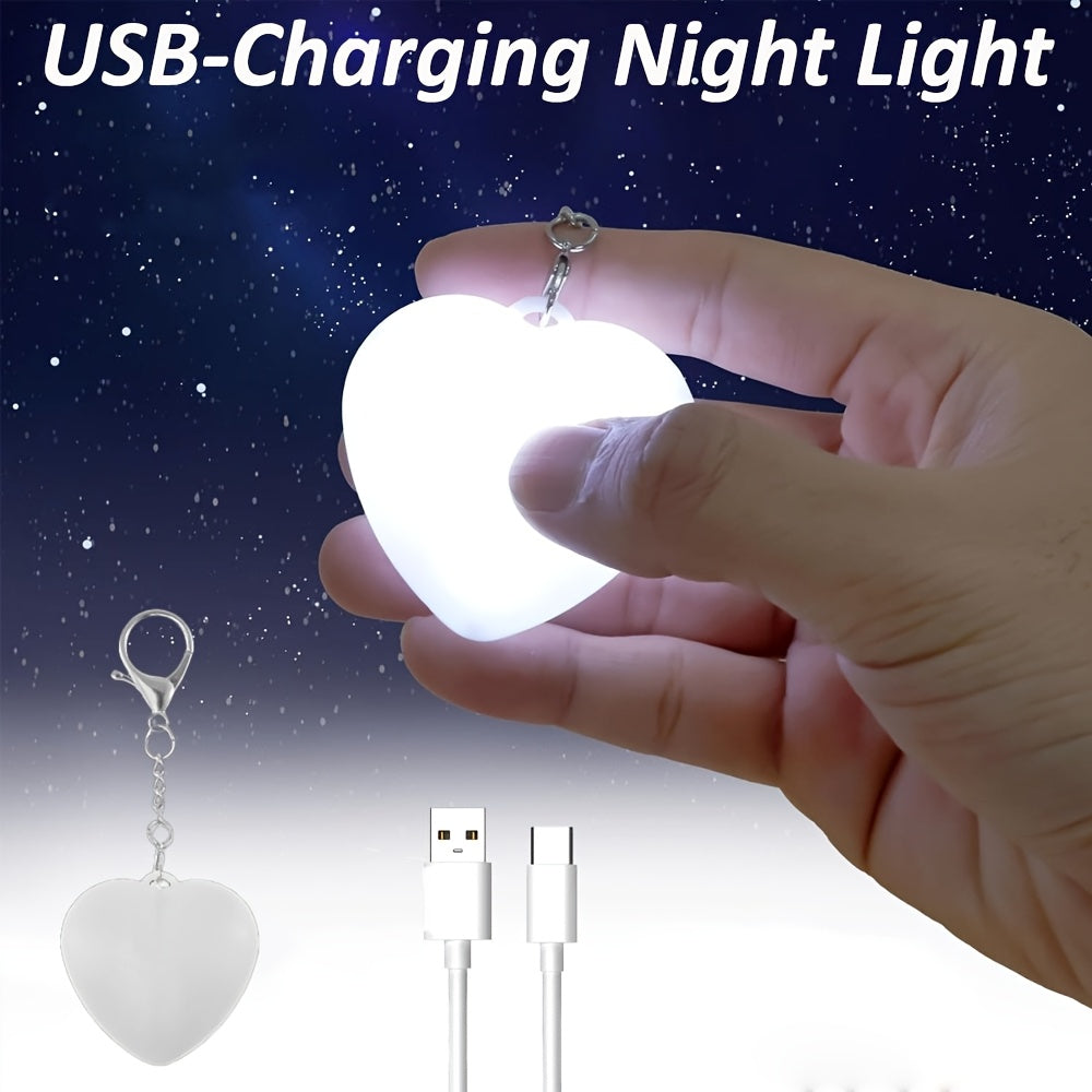 LED Heart Hand Bag Sensor Touch Lamp (USB Rechargeable)