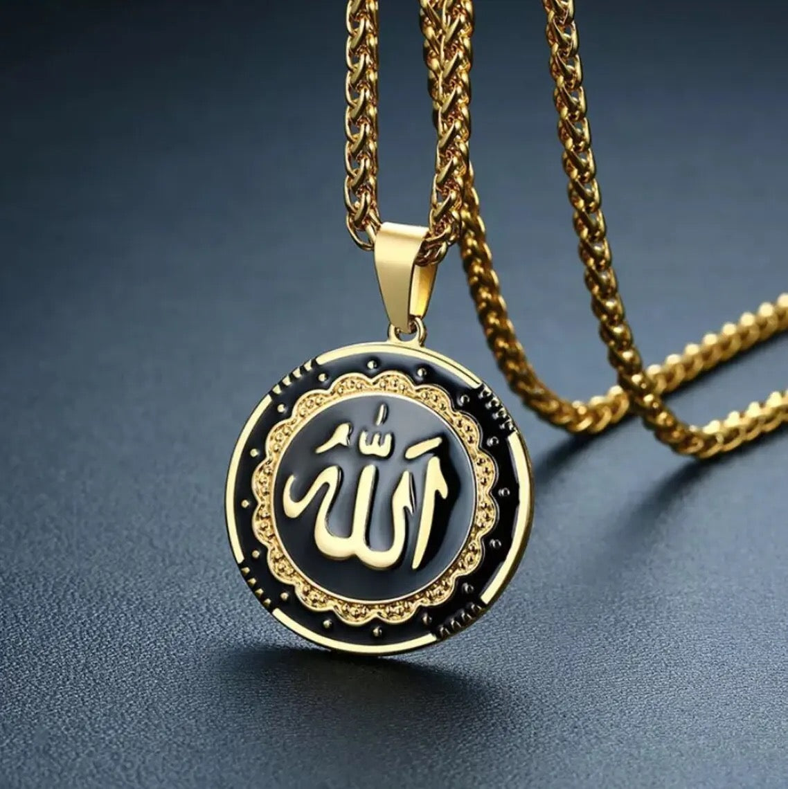 Stainless Steel “Allah” Islamic Gods Names Necklace