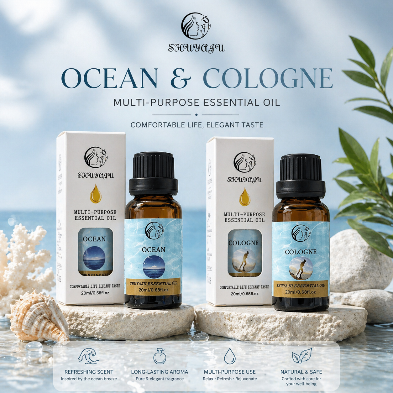 Premium Aromatherapy Multi-Purpose Essential Oil - Long Lasting Fragrance (20ml)