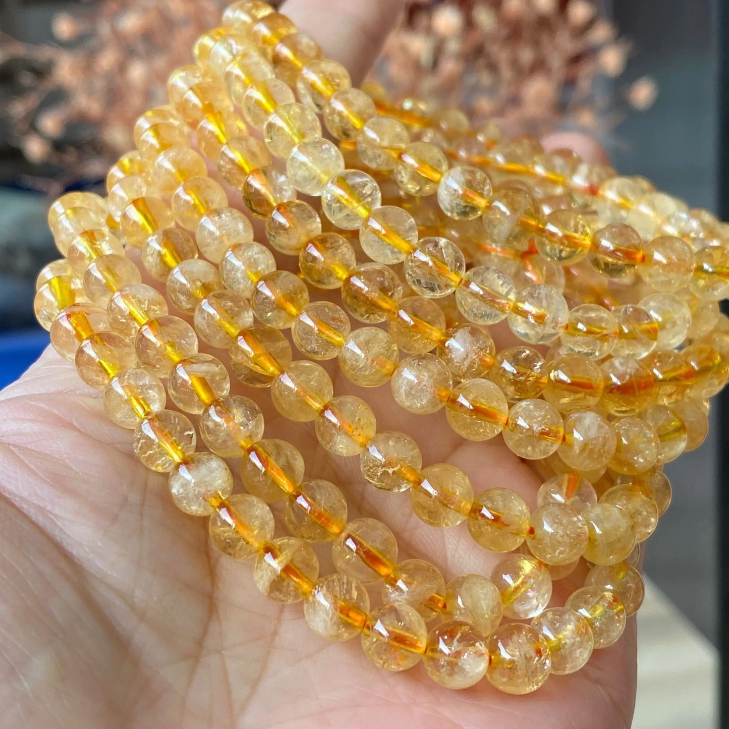 Natural Grade A Citrine Bracelet (8MM)