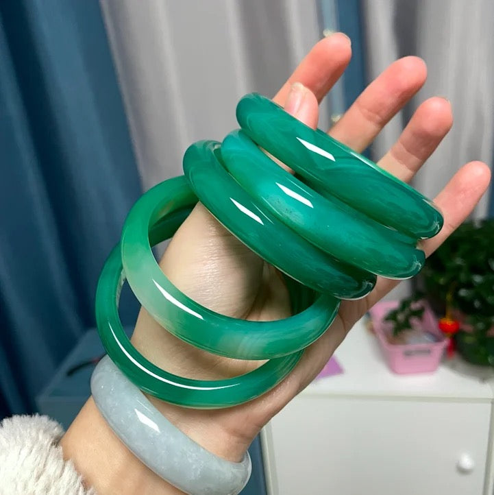 Grade-A Solid Jade Bangles