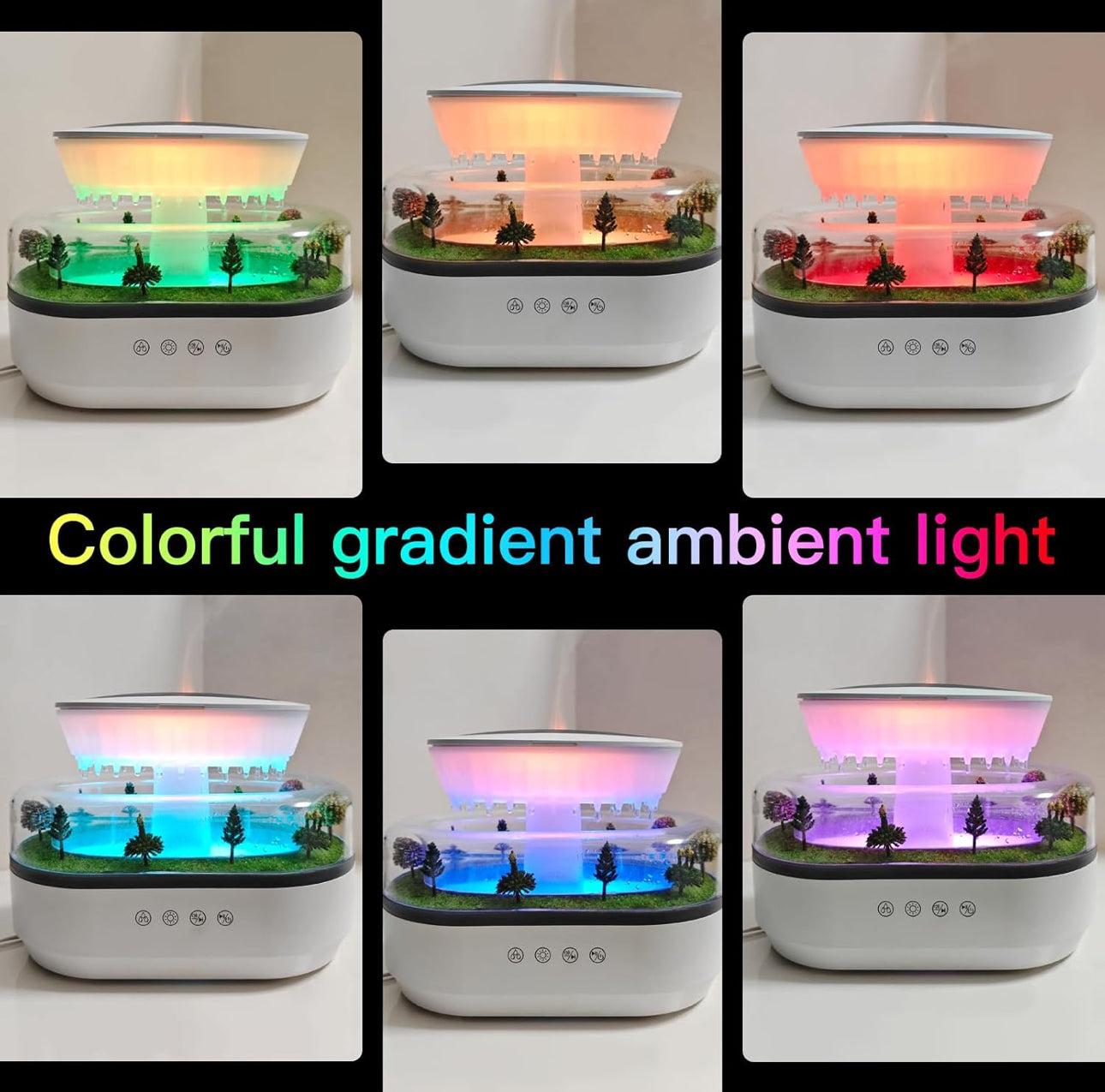 Forest Landscape Rain Drop Humidifier / Diffuser
