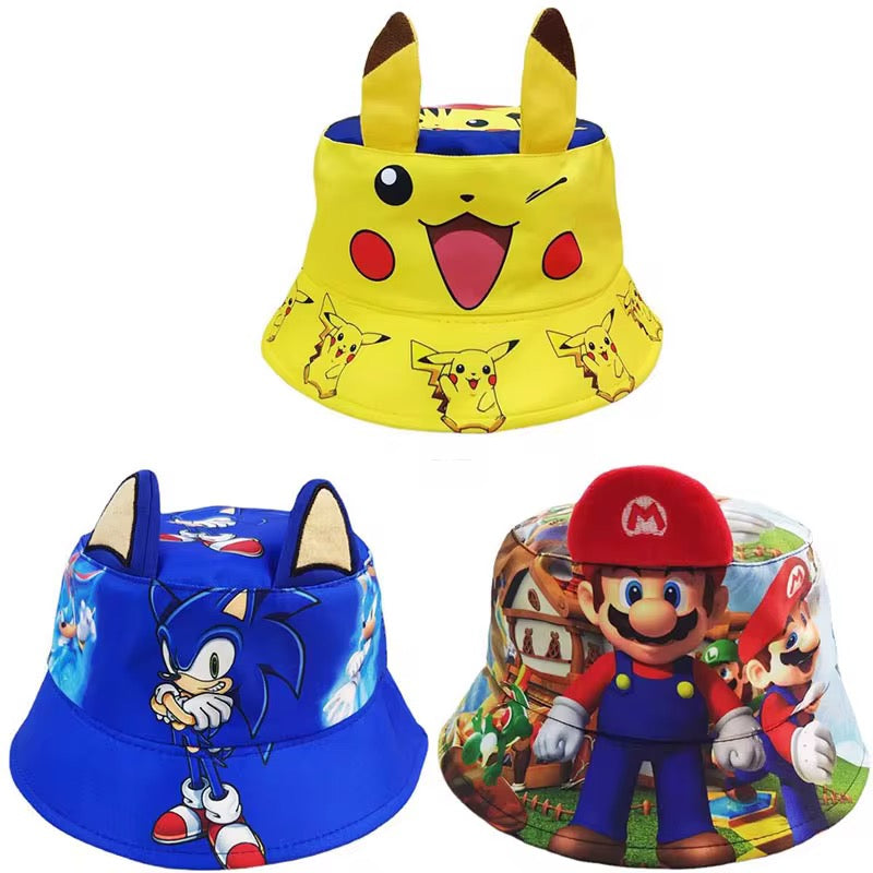 3D Printed Kids Bucket Hats - Cartoon & Game Characters Edition