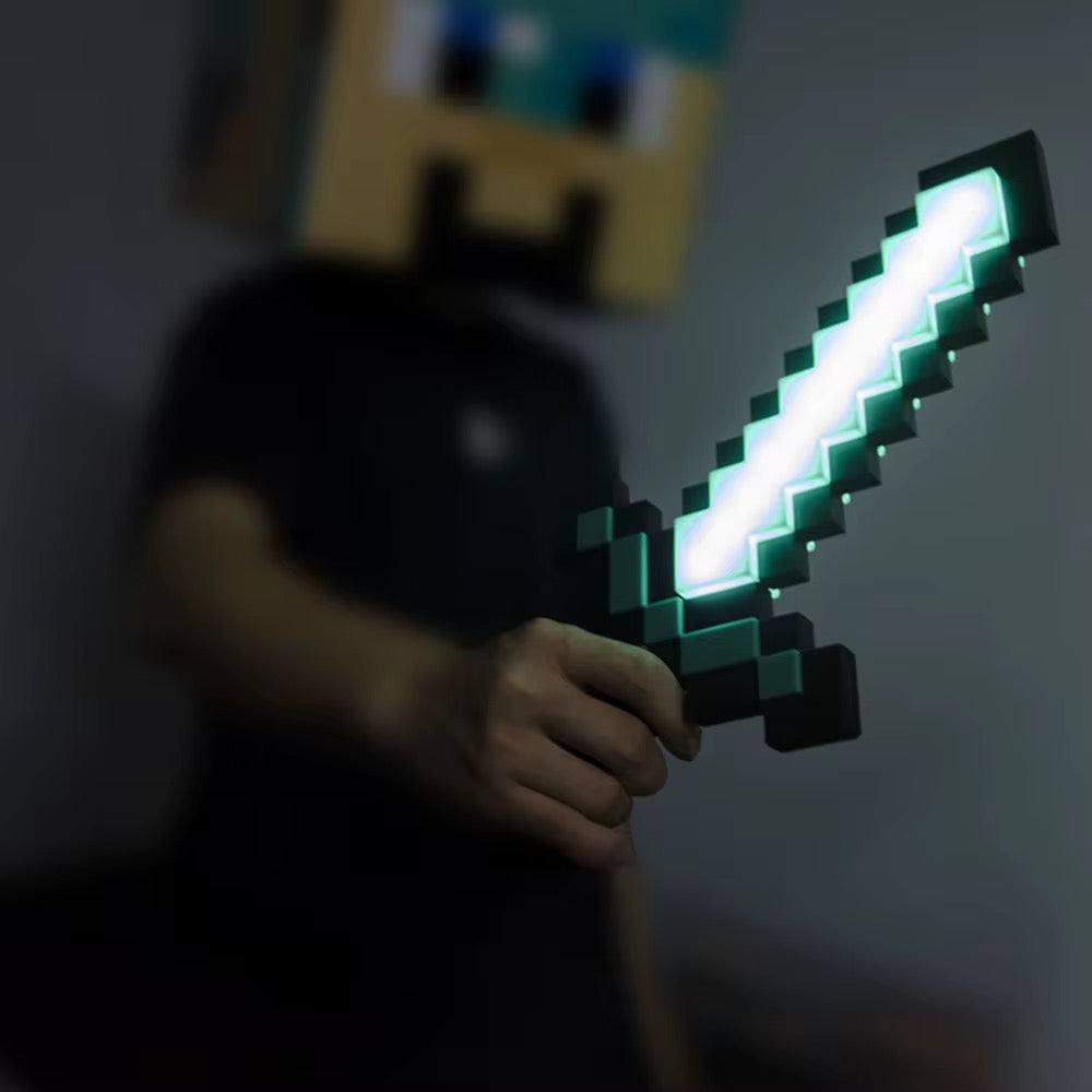 Minecraft Pixel Sword LED Night Light / Minecraft LED Diamond Sword Lamp