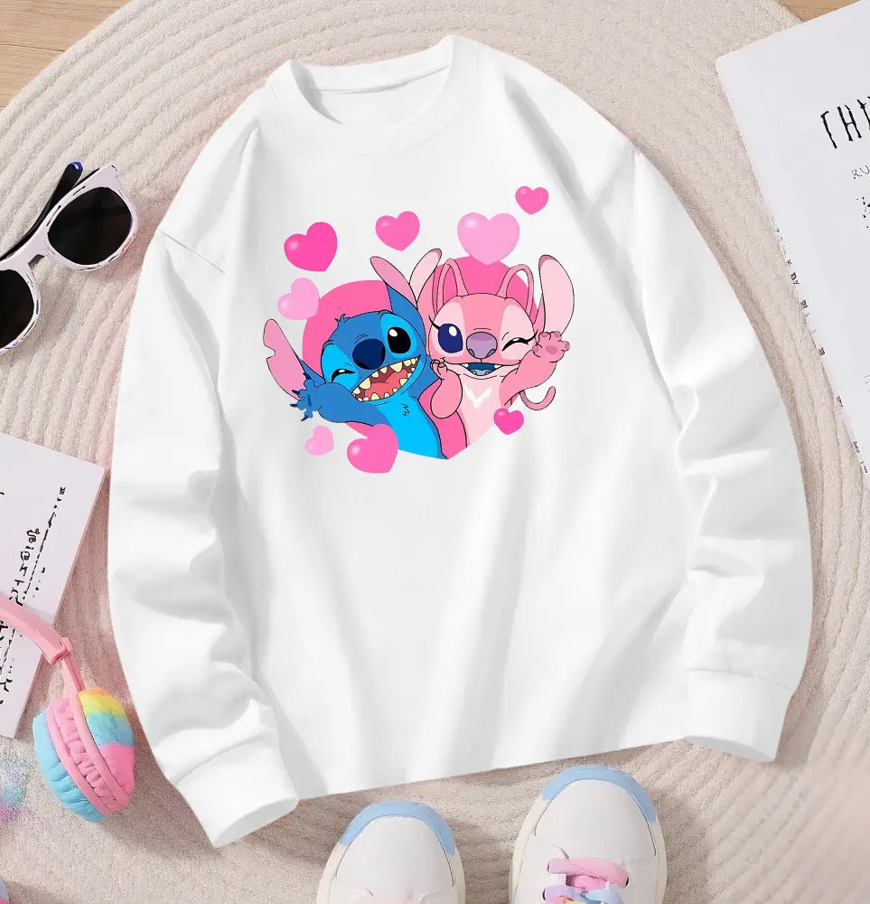 Kids Over-Sized Stitch & Angel Design Sweater