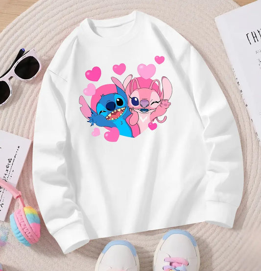 Kids Over-Sized Stitch & Angel Design Sweater