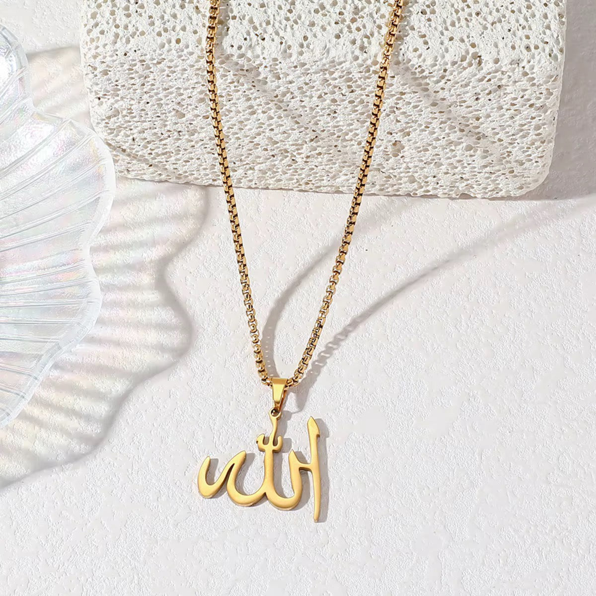 Stainless Steel “Allah” Islamic Gods Names Necklace