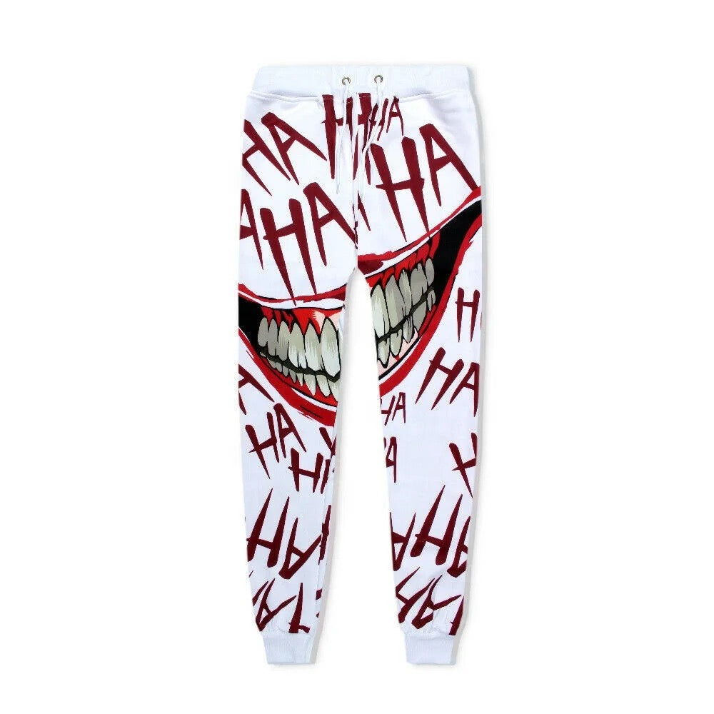 Joker Smile 3D Print Polyester Suit