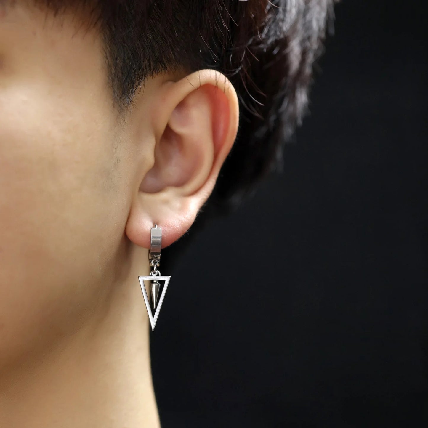 Unisex-Men’s Stainless Steel Earrings