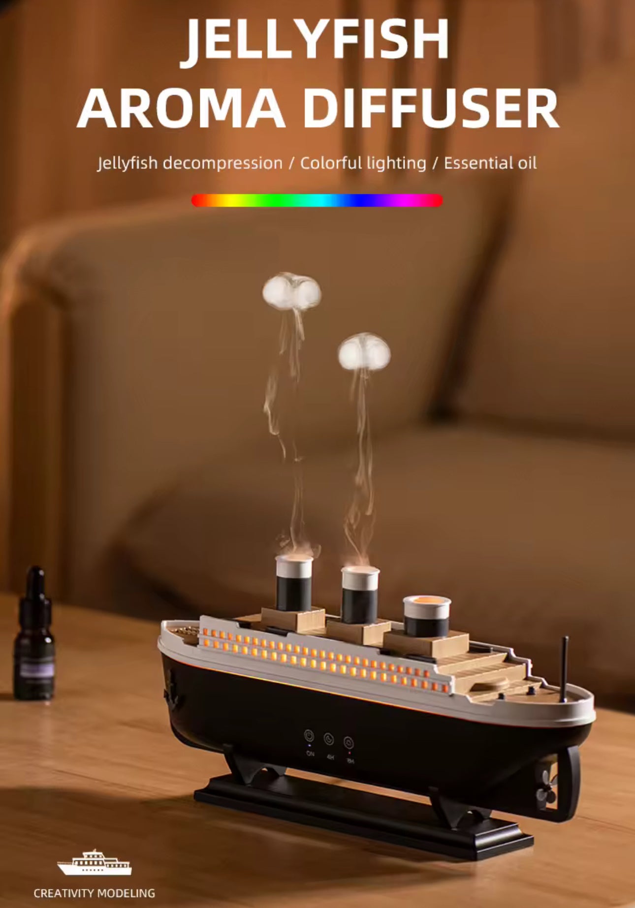 Titanic Design Jellyfish Pump Humidifier / Diffuser