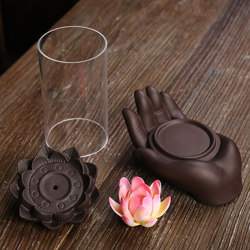 Wind-Proof BackFlow Incense Holder + 10 Free Incense Cones