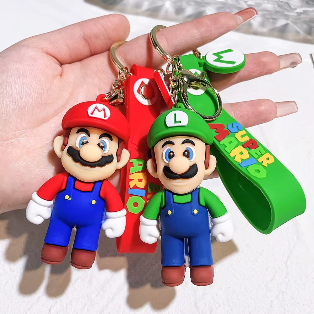 Mario & Luigi Keychains