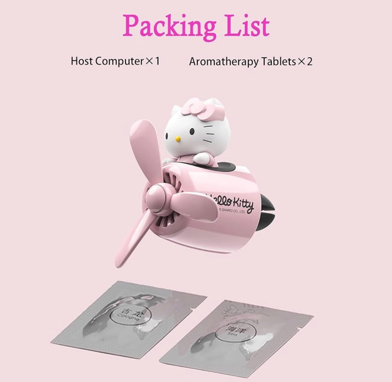 Hello kitty Rotating Blade Car Air Freshener