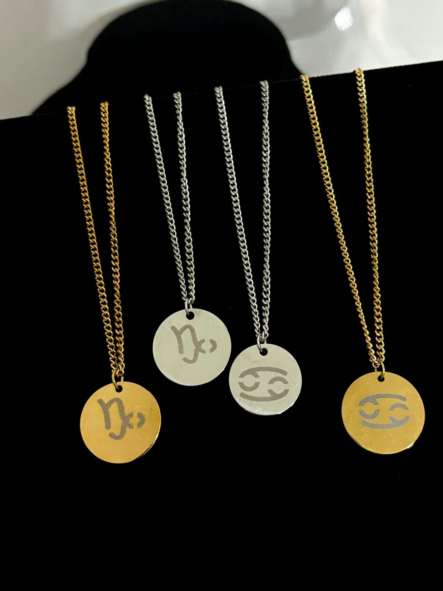 Stainless Steel Zodiac Sign Chains (Gold & Silver)