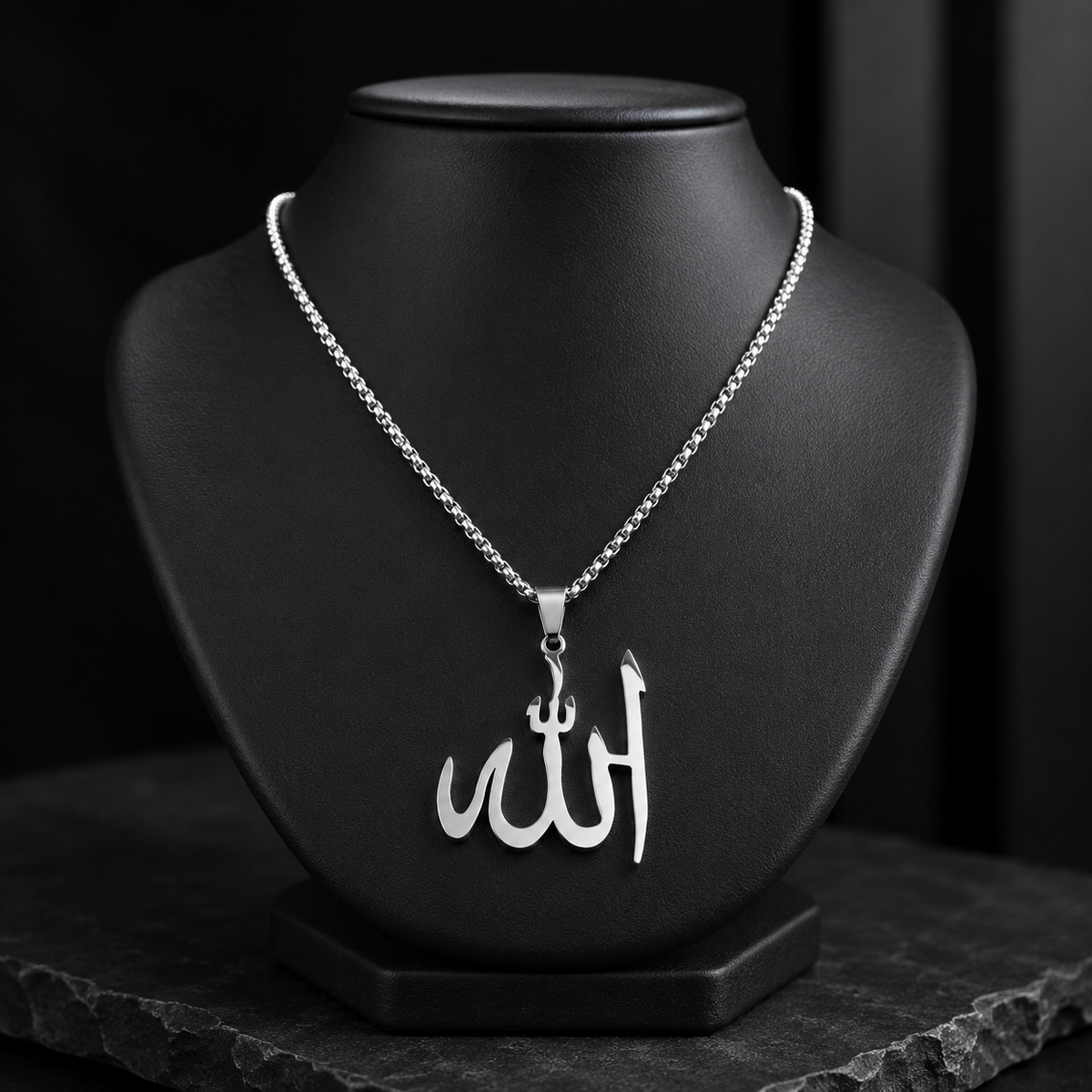Stainless Steel “Allah” Islamic Gods Names Necklace