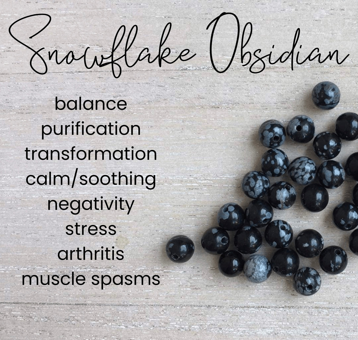 Snowflake Obsidian Bracelets