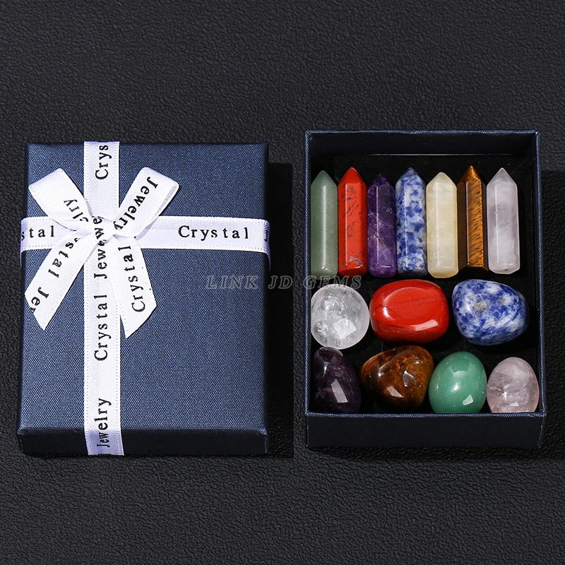 JD Gems 7 Chakra Natural Stone Crystals Gemstones