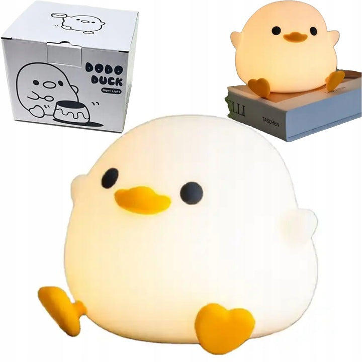 Adorable Squishy Silicone Animal Night Light (Baby Duck)