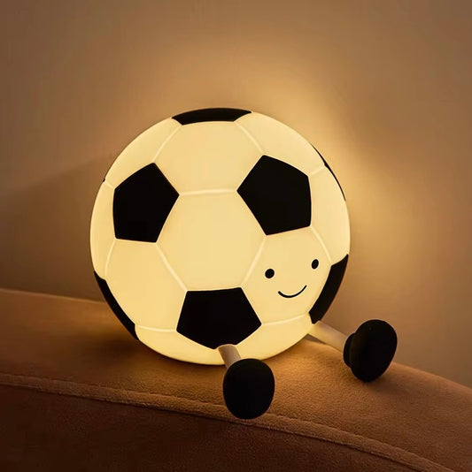 Adorable Squishy Silicone Night Light (Mr. Chubby Football)