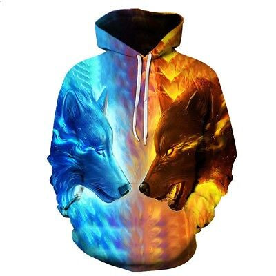 3D Printed Wolf Hoodie Design