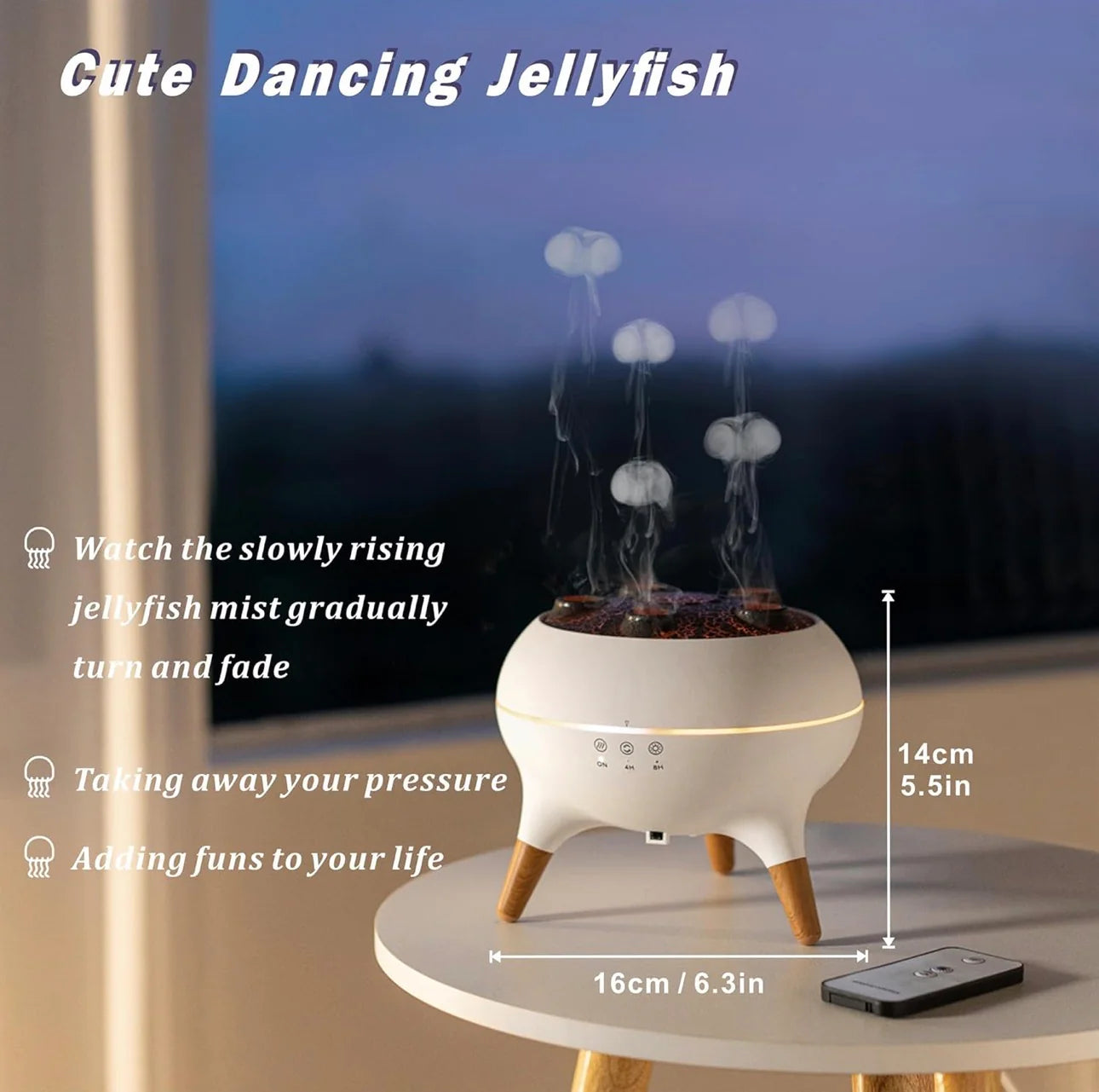 Dynamic Jellyfish Diffuser Air Humidifier + Remote Control