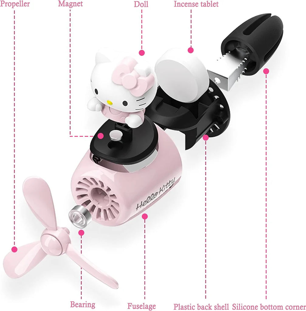 Hello kitty Rotating Blade Car Air Freshener