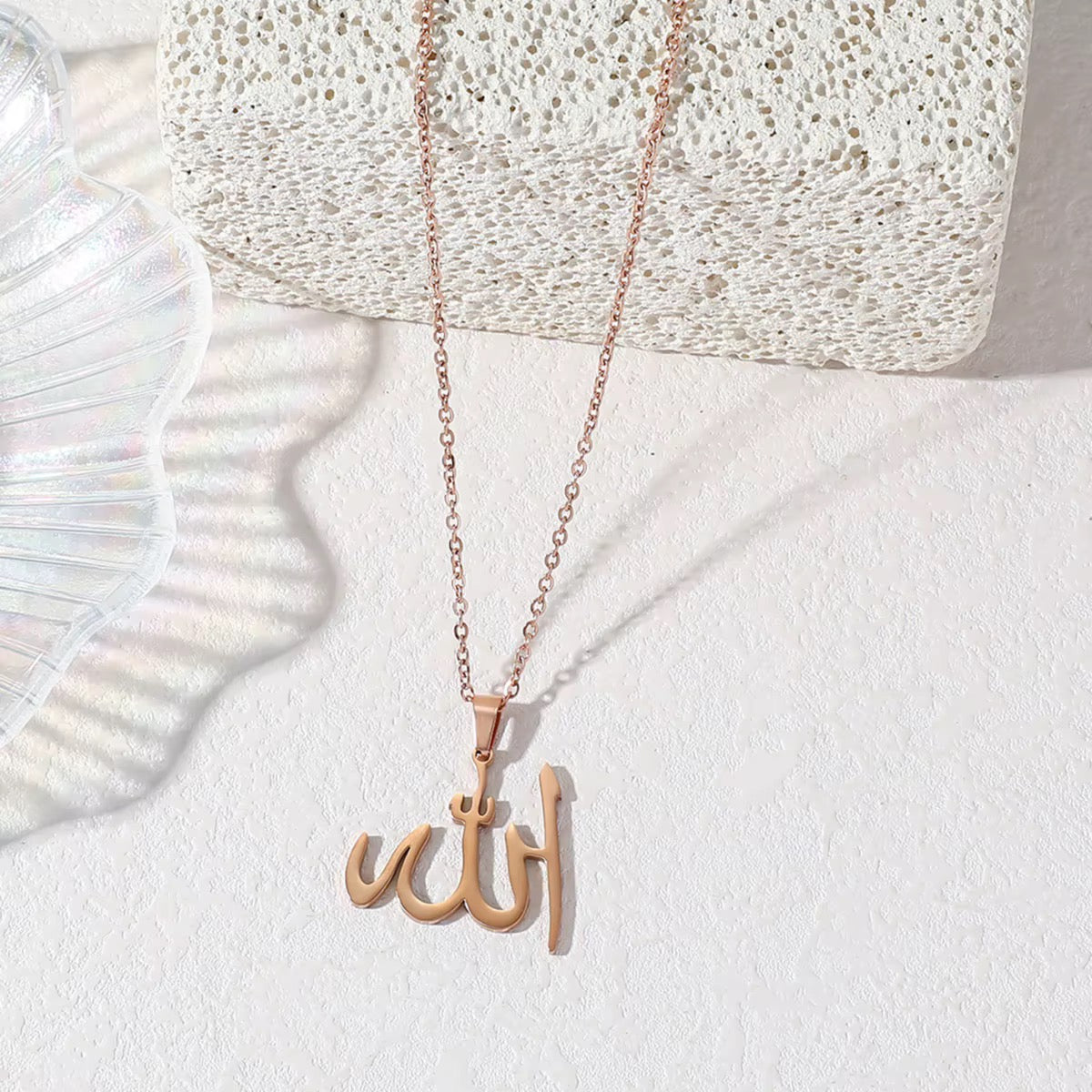 Stainless Steel “Allah” Islamic Gods Names Necklace