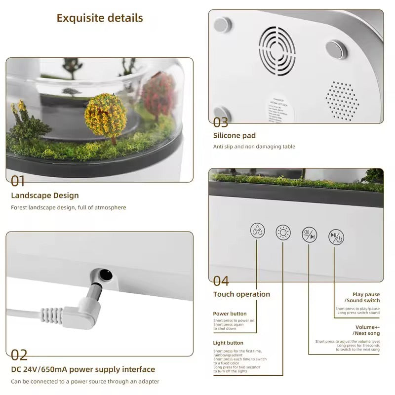 Forest Landscape Rain Drop Humidifier / Diffuser