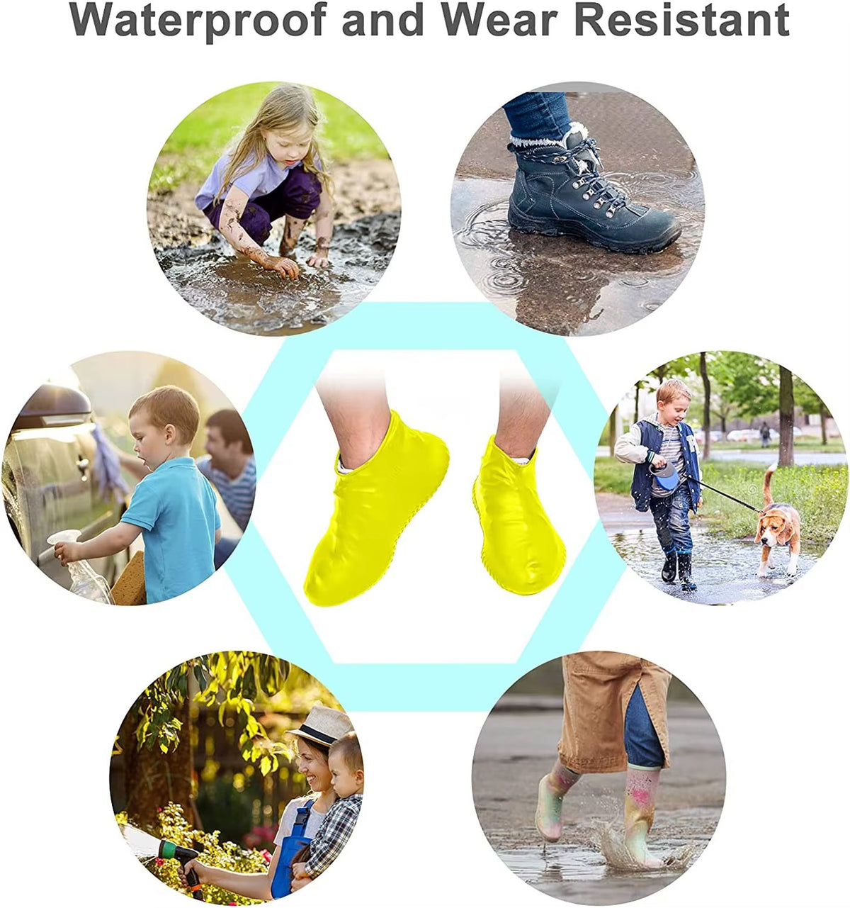 Reusable Silicone Waterproof Shoe Covers