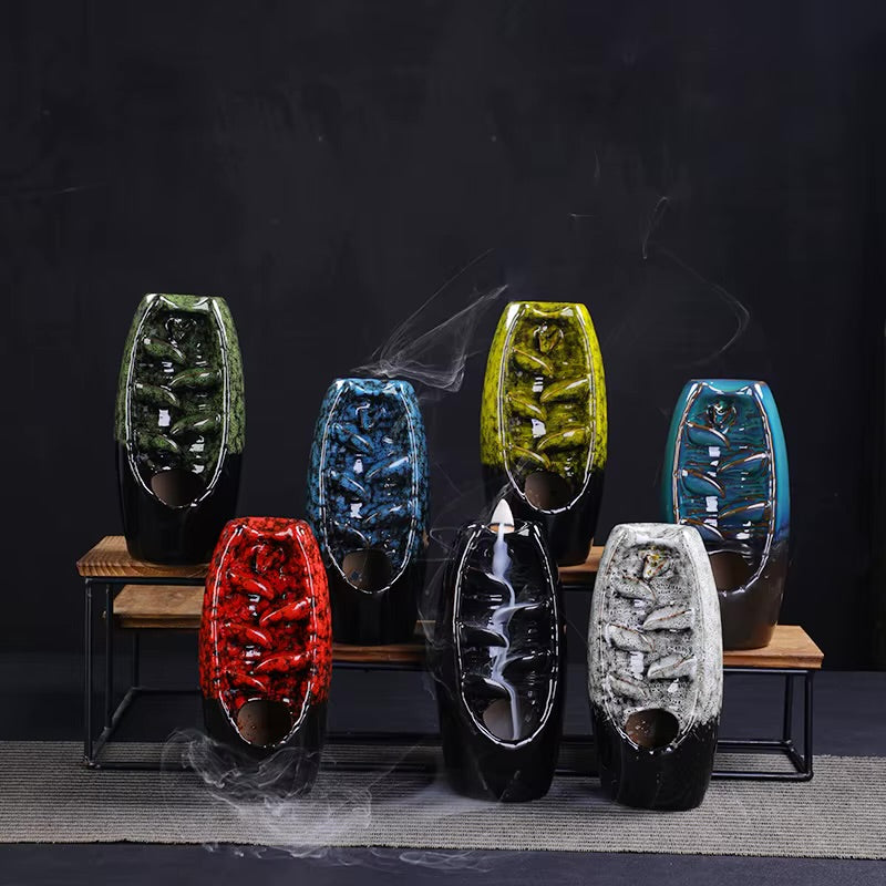 Back-Flow Incense Holder + 10 Free Incense Cones