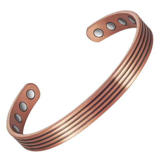 Adjustable Ultra Strength Pure Copper Magnetic Bracelet & Ring- Sold Separately (99.99% Copper)