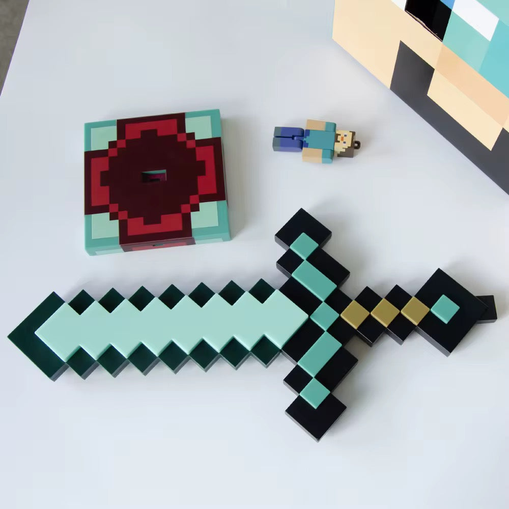 Minecraft Pixel Sword LED Night Light / Minecraft LED Diamond Sword Lamp