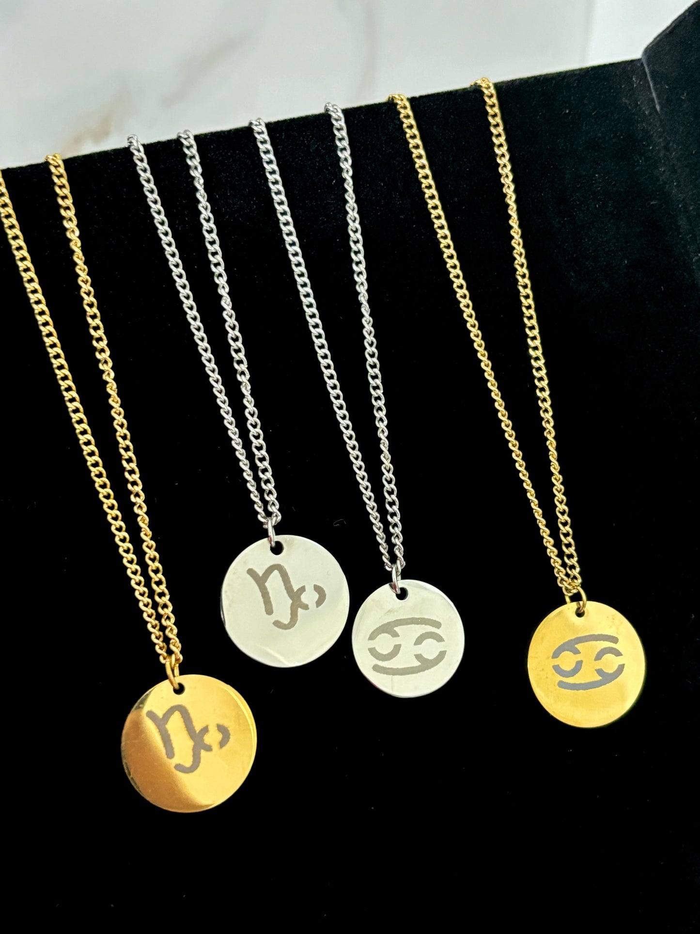 Stainless Steel Zodiac Sign Chains (Gold & Silver)