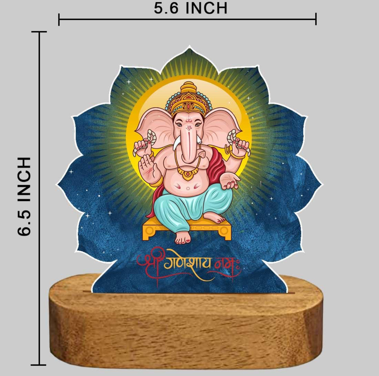 Hinduism/ Hindu Gods 3D Acrylic Night Lamp (Lord Ganesh)