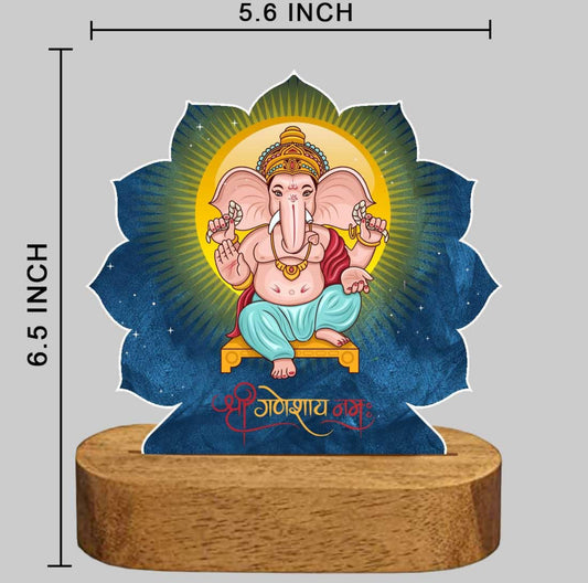 Hinduism/ Hindu Gods 3D Acrylic Night Lamp (Lord Ganesh)