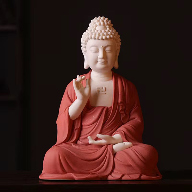 Buddha Back-Flow Incense Holder & Ring Light Ornamental Set