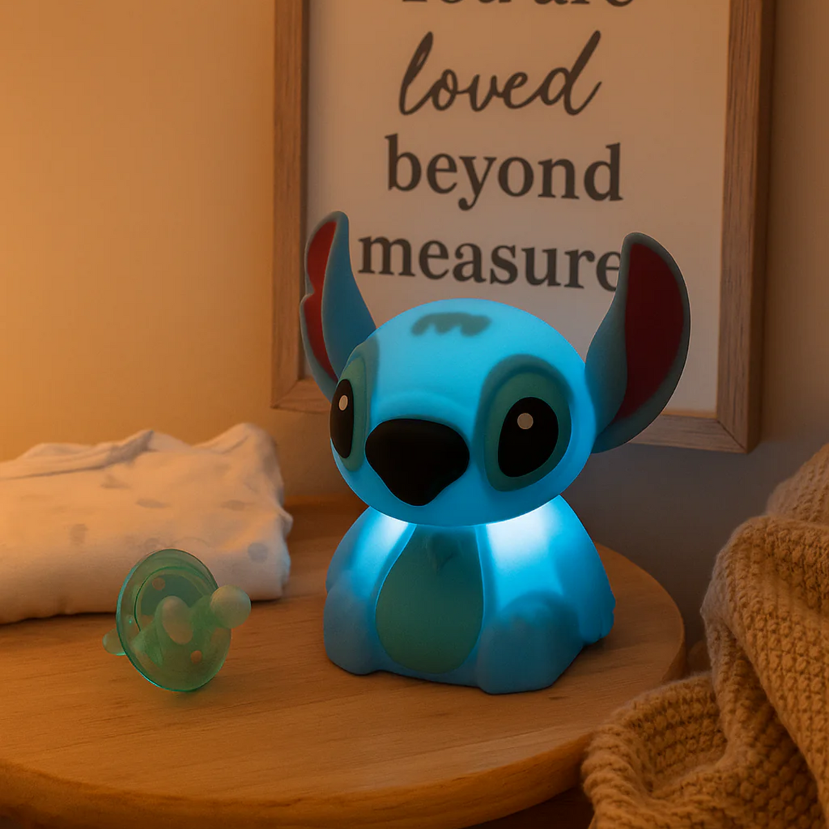 Stitch 7-Color Squishy Silicone Night Light