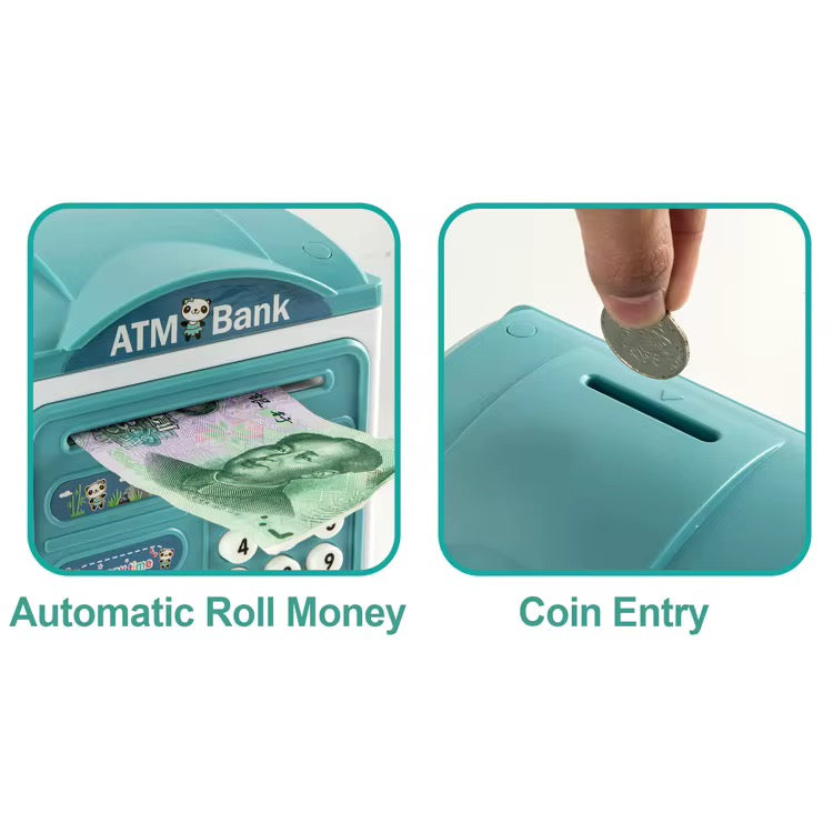 Kids Saving Money Automatic ATM Bank Machine Toy