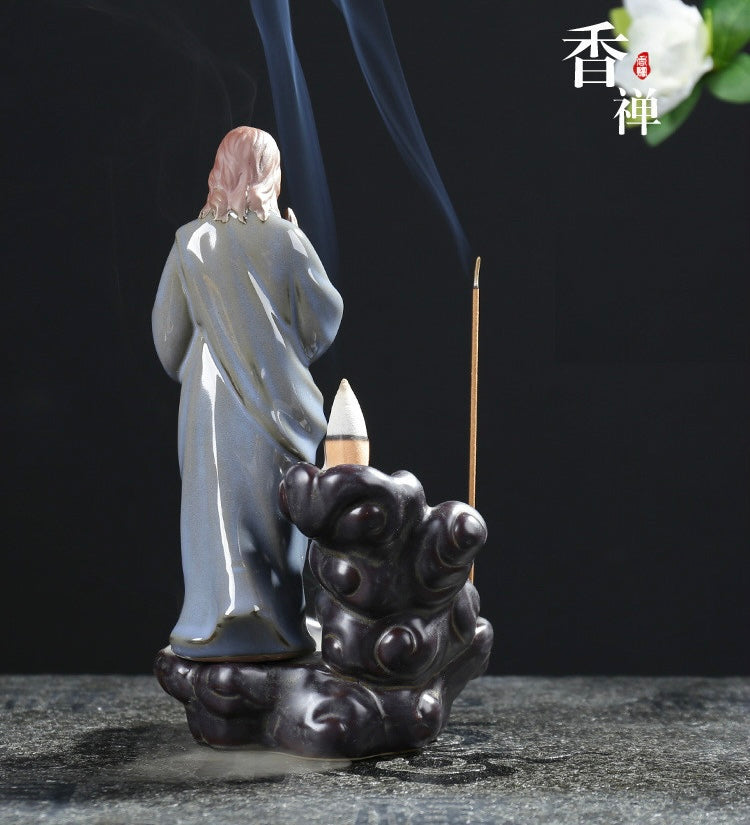 Jesus & Mary Incense Holder + 10 Free Back-Flow Incense